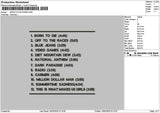 Borntext List Embroidery File 6 sizes