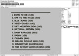 Borntext List Embroidery File 6 sizes