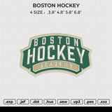 BOSTON HOCKEY Embroidery