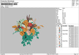 Bouquete 3011 Embroidery File 6 sizes