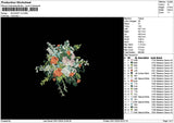 Bouquete 3011b Embroidery File 6 sizes