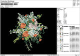 Bouquete 3011b Embroidery File 6 sizes