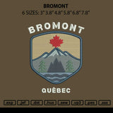 Bromonttext Embroidery File 6 sizes