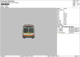 Bus 02 Embroidery File 6 sizes