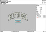 Butlertext Embroidery File 6 sizes
