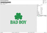 Bad Boy Embroidery File 6 size