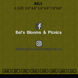 Bels Embroidery File 6 sizes