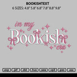 Bookishtext Embroidery File 6 sizes