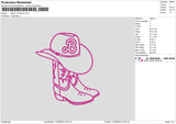 Boots Cowboy Embroidery File 6 sizes