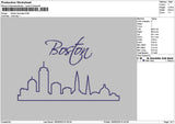 Bostontext 1905 Embroidery File 6 sizes