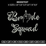 Brodetext Embroidery File 6 sizes