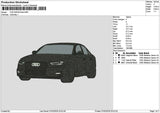 Car 0402 Embroidery File 6 sizes