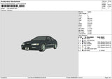 Car 0509 Embroidery File 6 sizes