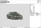 Car 0602a Embroidery File 6 sizes
