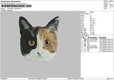 Cat Head 1904 Embroidery File 6 sizes