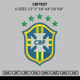 Cbftext Embroidery File 6 sizes