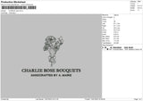 Charlie Rose Embroidery File 6 sizes