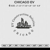 CHICAGO EV Embroidery File 6 size