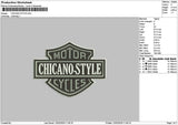 Chicanotext Embroidery File  6 sizes
