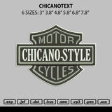 Chicanotext Embroidery File  6 sizes