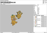Squirrels Halloween Embroidery File 6 sizes