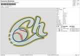 Ch Ball Embroidery File 6 sizes