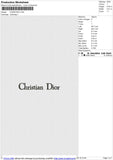 CHRISTIAN D Embroidery File 6 size