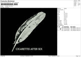 Cigarettes Embroiery File 6 sizes