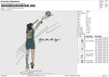 CLARK FROM THE LOGO Embroidery File 6 size