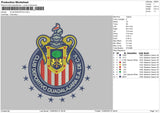 Club Deportivo Embroidery File 6 sizes