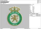 Clubleon Embroidery File 6 sizes
