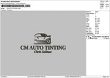 Tintingtext Embroidery File 6 sizes