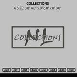 Collections Embroidery File 6 sizes