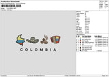 Colombiatext 1510 Embroidery File 6 sizes