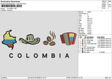 Colombiatext 1510 Embroidery File 6 sizes