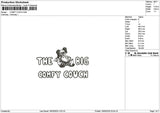 Comfytext 1903 Embroidery File 6 sizes