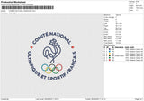 COMITE NATIONAL FRANCAIS Embroidery File 6 size