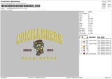 COMMANDERS HELLO KITTY Embroidery File 6 sizes