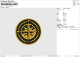 COMPASSv2 Embroidery File 6 size