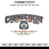 CONNECTICUT Embroidery File 6 size