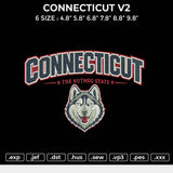 CONNECTICUT V2 Embroidery File 6 size