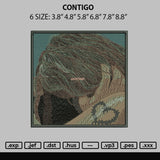 Contigo Embroidery File 6 sizes