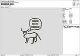 Goatoutline Text Embroidery File 6 sizes