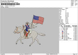 Cowboy 1306 Embroidery File 6 sizes