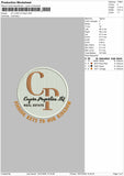 Cpcircle V2 Embroidery File 6 sizes