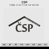 CSP Embroidery File 6 size