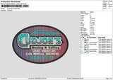 Cudjoestext Embroidery File 6 sizes