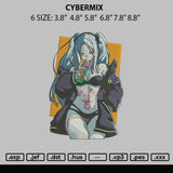 Cybermix Embroidery File 6 sizes