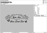 Cynthiatext Emboidery File 6 sizes