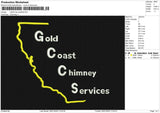 California Coastline Embroidery File 6 size